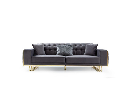 sofa Luxury Furniture Living room Feet 240cm Couch Sofas Couches 3 Seater