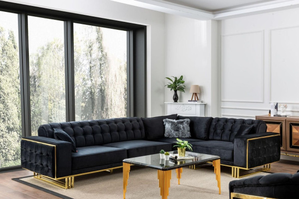 Exclusive Corner sofa Modern L-shape Designer Style Furniture Living room Corner suite