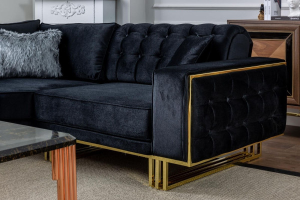 Exclusive Corner sofa Modern L-shape Designer Style Furniture Living room Corner suite