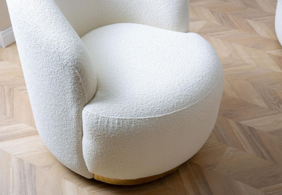 Designer Living room set Modern Sofa set Round sofa + 1 Seater 2pcs