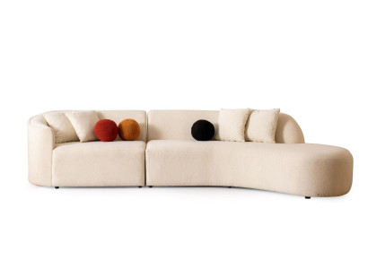 Designer White Couch Sofa Corner sofa L-shape Modern Furniture Living room Corner suite