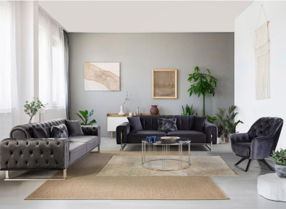 Designer Living room Set Sofa set 3+3+1 Seat Furniture Sets 3pcs.