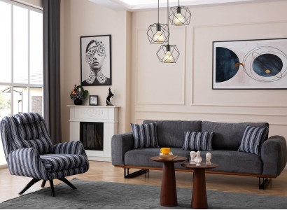 Living room set Designer Sofa set 4 +1 Seater Suite Couches Furniture 2-piece.