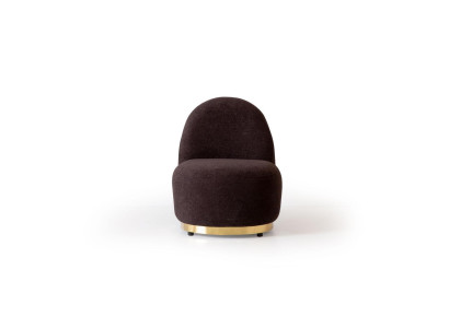 Armchair Modern Brown Living room Textile Luxury Design Furniture Lounge Club