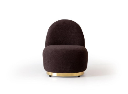 Armchair Modern Brown Living room Textile Luxury Design Furniture Lounge Club