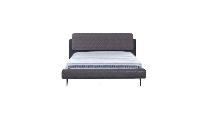 Bed frame Double bed Beds Bed 180 cm Gray Fabric Modern Sleeping area