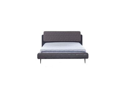 Bed frame Double bed Beds Bed 180 cm Gray Fabric Modern Sleeping area