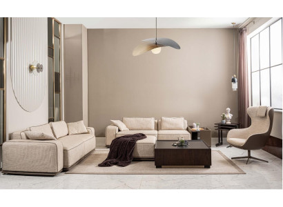 Couch set three-seater sofa fabric sofa beige upholstered sofas armchair set