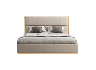 Bed Furniture Beige Bedroom Furniture Design Beds Luxury Furniture Modern Wood new