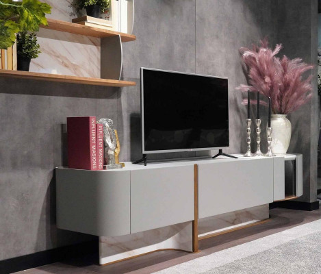 Living room set luxury wall unit TV lowboard sideboard new wall shelf
