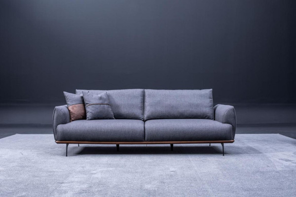 Sofa set three-seater armchair set design modern upholstered sofa textile