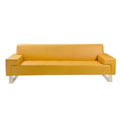 Yellow 2-Seater Sofa Upholstery Living room Couch Two-seater Stylish 2-seater