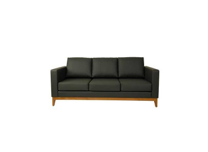 Black Office Sofa Designer 3-Seater Couch Living room 3-seater upholstered sofa