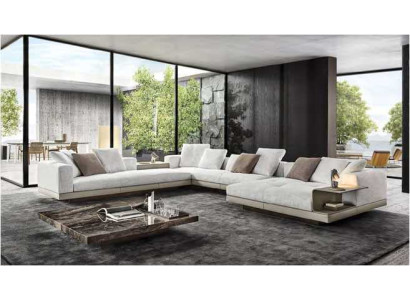 U-shape Sofa Modern Corner sofa Upholstered couch Textile Living landscape Corner suite