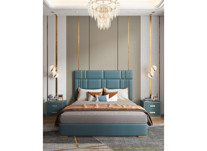 Luxury Bedroom Bed Design Upholstery Double Hotel Beds Furniture 180x200