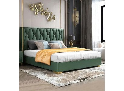 Bed Chesterfield Luxury Beds Baroque Rococo Furniture Hotel Leather Bedroom new