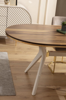 Dining set Dining room Luxury dinette Dining table Table Chairs Brown Set 5 pieces