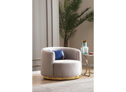 Modern armchair stainless steel furniture wing chair single seater living room furniture