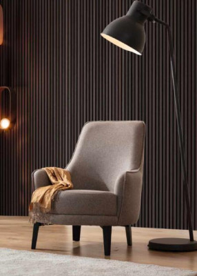Brown sofa set three seater single seater armchair upholstered furniture fabric sofa