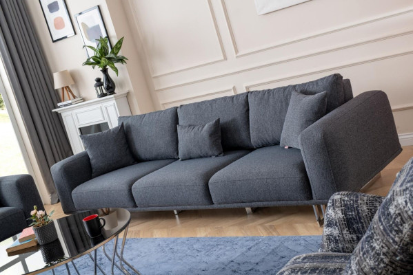 Sofa 4 Seater Relax Couch Couches Bed function Four-seater Textile Sofas