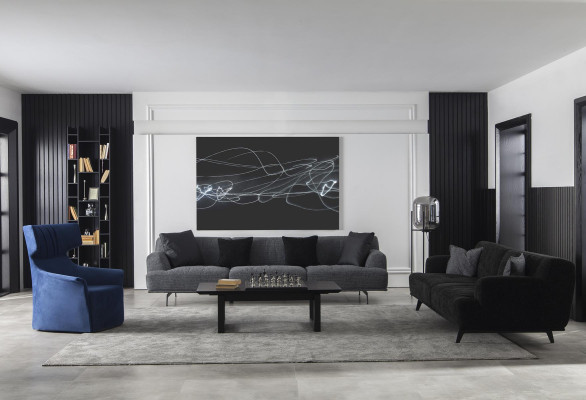 Sofa set Set 4+3+1 Coffee table Sofa Couch Furniture Seating set Upholstery
