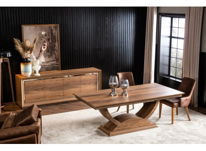 Seating group Dining set Chair Set Dining table Dining set Furniture Table 6 pieces.