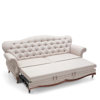 Chesterfield Sofa bed Sofa with Bed function Three-seater Couch Textile