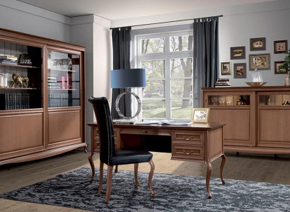 Office Furniture Shelf Desk Chest of drawers Armchair Display case Complete 4pcs.