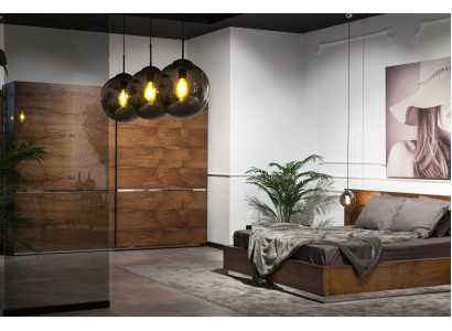 Bedroom Set Complete Wardrobe Wardrobe Bedside tables Bed 4 pieces