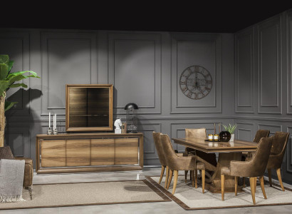 Dining room Set Dining set Chair Set Chest of drawers Sideboard Table Suite 9pcs