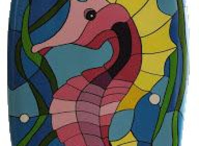 Seahorse Design Figure Statue Surfboard Handcraft Sculptures Figures Statues