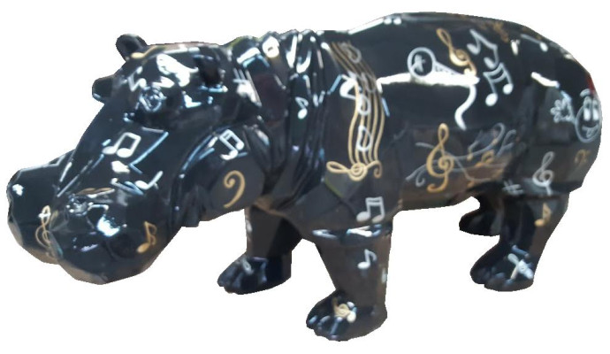Decorative Statue House Decoration Statue Sculpture Abstract Design Figure Hippopotamus 100cm new