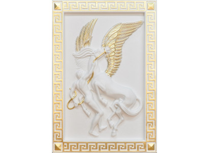 Pegasus Wall Relief Antique Style Relief Wall Painting Antique Handcraft Picture Horse