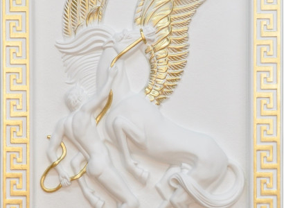 Pegasus Wall Relief Antique Style Relief Wall Painting Antique Handcraft Picture Horse
