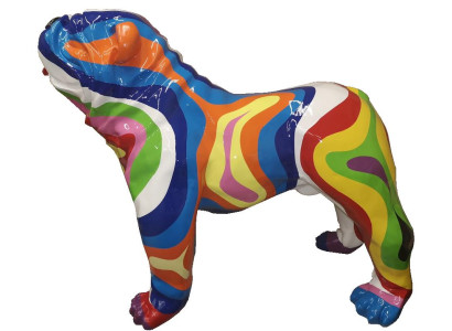 Abstract Dog Decoration Colorful Figure Sculpture Statues Garden Statue Figures