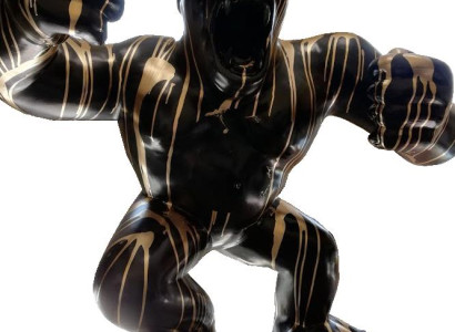 Abstract Decoration Garden Figure Gorilla Statue Decoration Colorful Painted Statues new