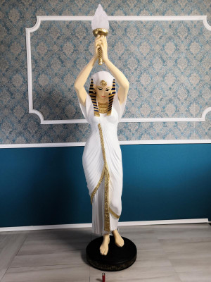 Design floor lamp Egyptian woman figure standing lamp lights standing lamps figure