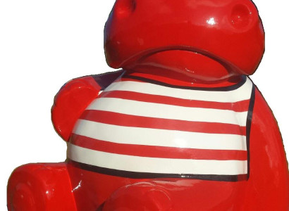Modern Decoration Abstract Figure Figures Abstract Statues Sculpture Hippo