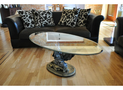 Design Medusa Coffee table Glass Table Side Tables Couch Classic 42cm