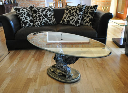 Design Medusa Coffee table Glass Table Side Tables Couch Classic 42cm