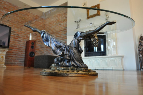 Design Medusa Coffee table Glass Table Side Tables Couch Classic 42cm