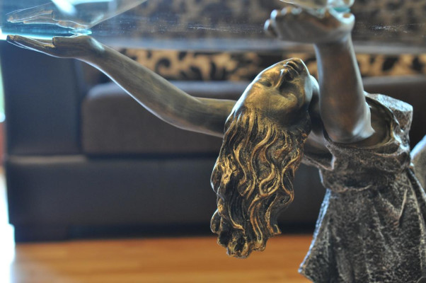 Design Medusa Coffee table Glass Table Side Tables Couch Classic 42cm