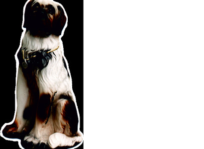 Dog figure statue sculpture figures sculptures decoration decoration St. Bernard dogs