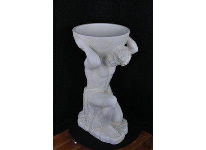 Vase Stature Atlas Ice Compartment Sculpture Figure Flowers Vases Sculptures Figures Globe