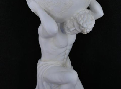 Vase Stature Atlas Ice Compartment Sculpture Figure Flowers Vases Sculptures Figures Globe