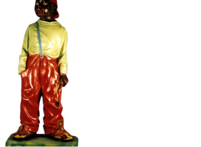 Design boy with slingshot figure statue sculpture figures sculptures 7020