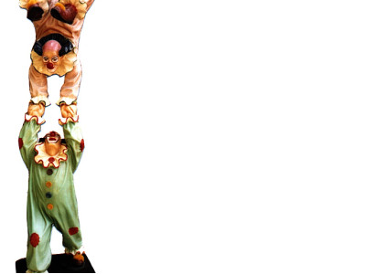 Design clown acrobat figure statue sculpture figures sculptures decoration 5020