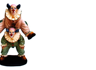 Design Clown Acrobat Figure Statue Sculpture Figures Sculptures Decoration 5021