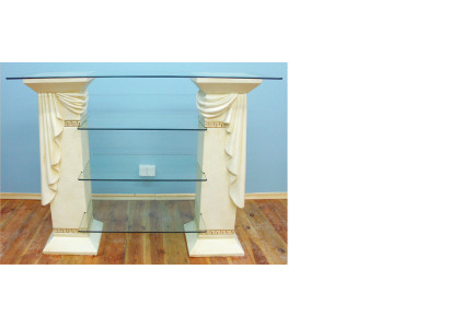 Design Display case Shelf Glass Column Wardrobe Showcases Shelves Wardrobe Medusa Sideboard