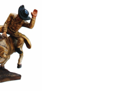 Design Cowboy Rodeo Horse Figure Statue Sculpture Figures Sculptures Decoration 5641